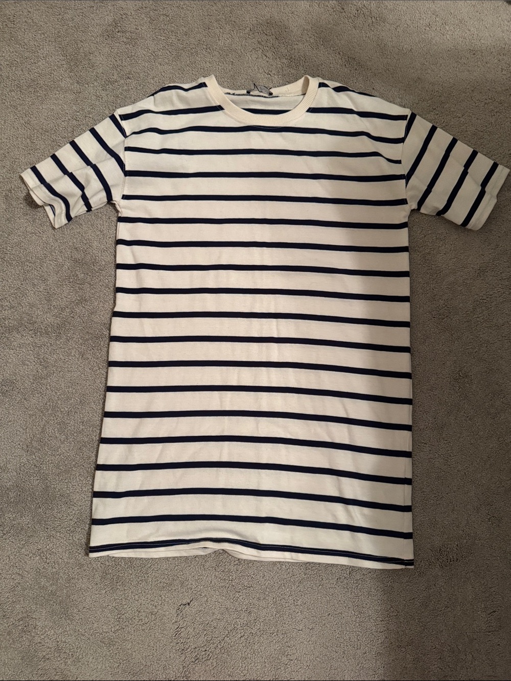 Zara Classic Navy Stripe T-shirt dress